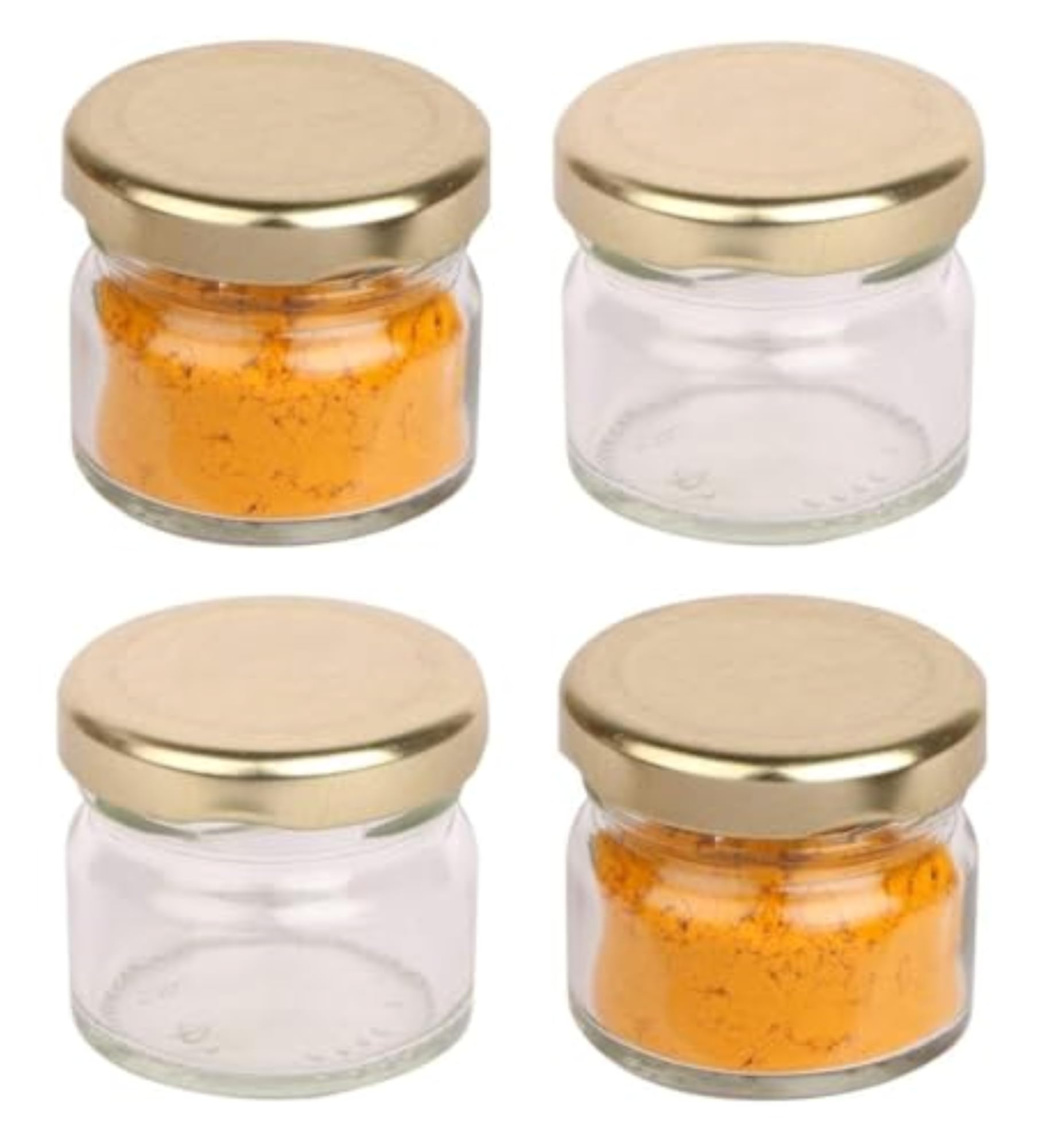 URBAN MOON Glass Mini Jar Container for DIYs & Spices